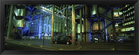 Framed Car in front of an office building, Lloyds Of London, London, England Print