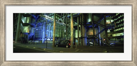 Framed Car in front of an office building, Lloyds Of London, London, England Print