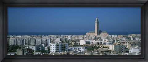 Framed High angle view of a city, Casablanca, Morocco Print