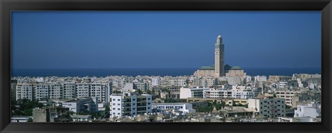 Framed High angle view of a city, Casablanca, Morocco Print