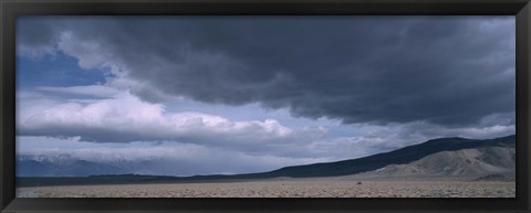 Framed Storm clouds over a desert, Inyo Mountain Range, California Print