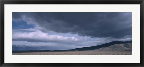 Framed Storm clouds over a desert, Inyo Mountain Range, California Print