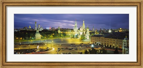Framed High angle view of a town square, Red Square, Moscow, Russia Print