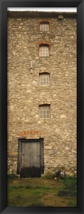 Framed Door of a mill, Kells Priory, County Kilkenny, Republic Of Ireland Print