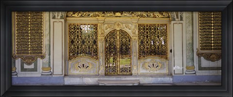 Framed Facade of a conference room, Topkapi Palace, Istanbul, Turkey Print