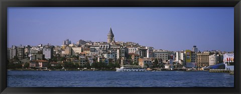 Framed Istanbul skyline, Turkey Print