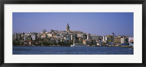 Framed Istanbul skyline, Turkey Print