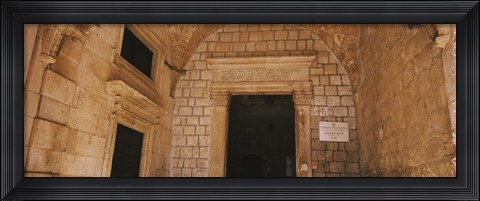 Framed Entrance of a monastery, Dominican Monastery, Dubrovnik, Croatia Print