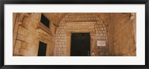 Framed Entrance of a monastery, Dominican Monastery, Dubrovnik, Croatia Print