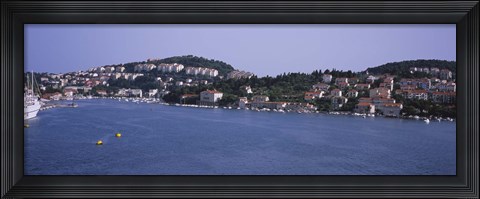 Framed Buildings on the waterfront, Lapad Peninsula, Dubrovnik, Croatia Print