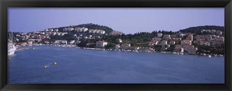 Framed Buildings on the waterfront, Lapad Peninsula, Dubrovnik, Croatia Print