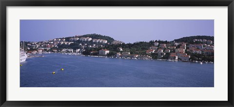 Framed Buildings on the waterfront, Lapad Peninsula, Dubrovnik, Croatia Print