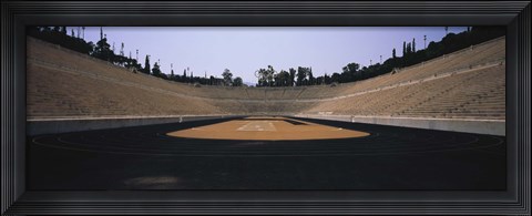 Framed Interiors of a stadium, Olympic Stadium, Athens, Greece Print