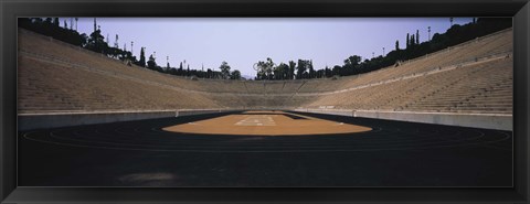 Framed Interiors of a stadium, Olympic Stadium, Athens, Greece Print