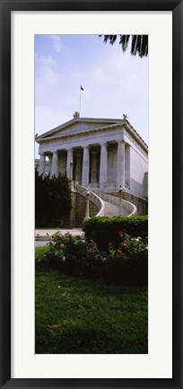 Framed Low angle view of a building, National Library, Athens, Greece Print