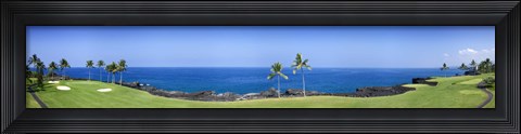 Framed Trees in a golf course, Kona Country Club Ocean Course, Kailua Kona, Hawaii Print