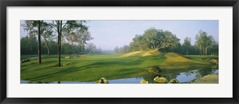 Framed Stream on a golf course, Haile Plantation, Gainesville, Florida, USA Print