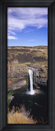 Framed High angle view of a waterfall, Palouse Falls, Palouse Falls State Park, Washington State, USA Print