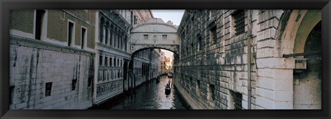 Framed Bridge on a canal, Bridge Of Sighs, Grand Canal, Venice, Italy Print