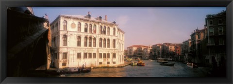 Framed Sun lit buildings, Grand Canal, Venice, Italy Print
