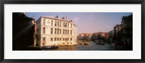 Framed Sun lit buildings, Grand Canal, Venice, Italy Print