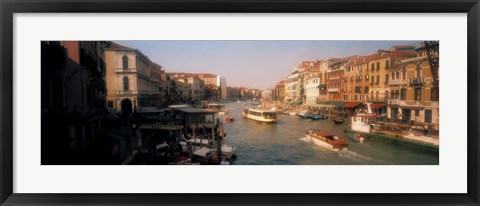 Framed Buildings along a canal, Grand Canal, Venice, Italy Print