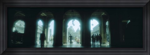 Framed Arcade of a building, St. Mark&#39;s Square, Venice, Italy (Birght Sky) Print