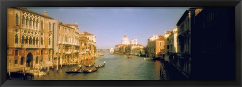 Framed Sun lit buildings along the Grand Canal, Venice, Italy Print