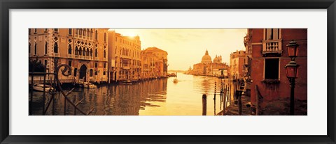 Framed Buildings along a canal, view from Ponte dell&#39;Accademia, Grand Canal, Venice, Italy Print