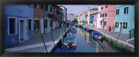 Framed Canal, Burano, Italy Print