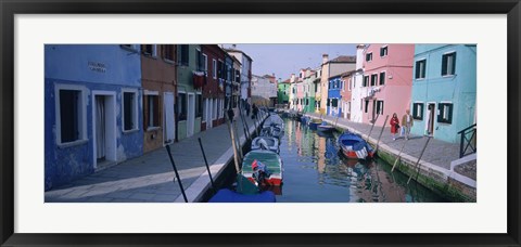 Framed Canal, Burano, Italy Print