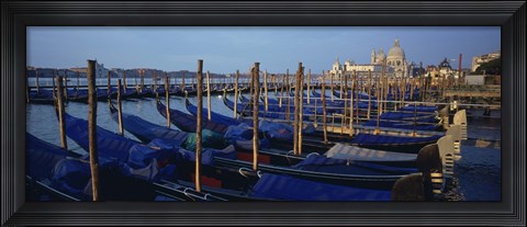 Framed Gondolas, Venice, Italy Print