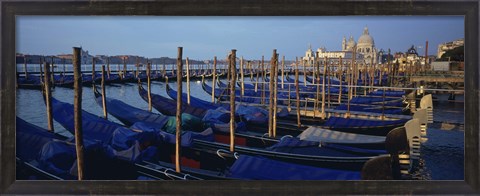 Framed Gondolas, Venice, Italy Print