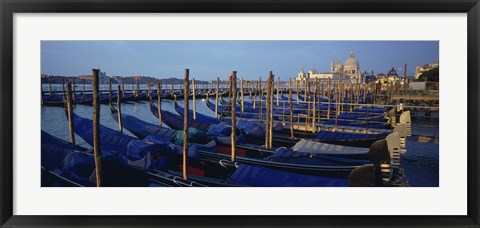 Framed Gondolas, Venice, Italy Print