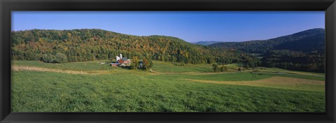 Framed Farmhouse in Field, Vermont Print