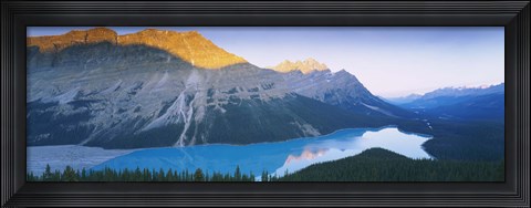 Framed Mountains by Peyto Lake, Canada Print