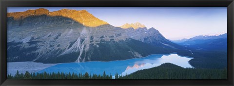 Framed Mountains by Peyto Lake, Canada Print