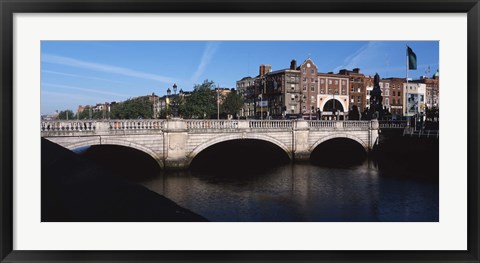 Framed O&#39;Connell Bridge in Republic of Ireland Print