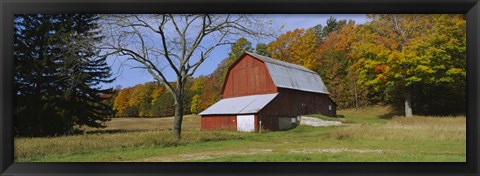 Framed Barn in Sleeping Bear Dunes National Lakeshore Print