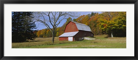 Framed Barn in Sleeping Bear Dunes National Lakeshore Print