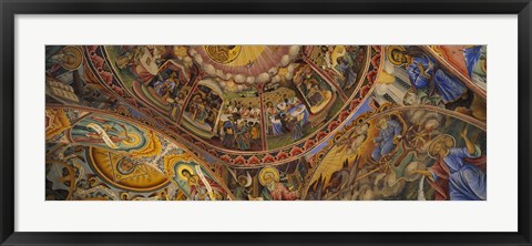 Framed Monastery, Rila Monastery, Bulgaria Print