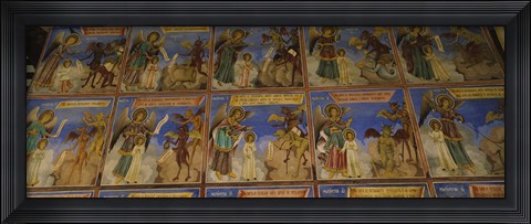 Framed Walls of a Monastery, Rila Monastery, Bulgaria Print