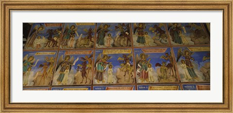 Framed Walls of a Monastery, Rila Monastery, Bulgaria Print