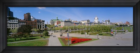 Framed Buildings in a city, Place Jacques Cartier, Montreal, Quebec, Canada Print