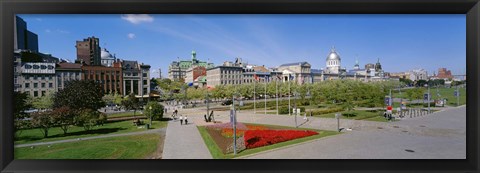 Framed Buildings in a city, Place Jacques Cartier, Montreal, Quebec, Canada Print