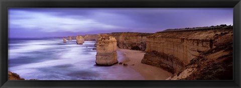 Framed Rock formations, Twelve Apostles Sea Rocks, Great Ocean Road, Port Campbell National Park, Port Campbell, Victoria, Australia Print