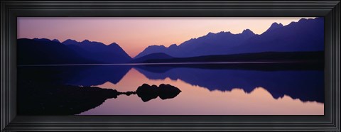 Framed Reflections, Upper Kananaskis Lake, Peter Lougheed Provincial Park, Kananaskis Country, Canadian Rockies, Alberta, Canada Print