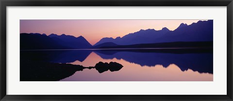 Framed Reflections, Upper Kananaskis Lake, Peter Lougheed Provincial Park, Kananaskis Country, Canadian Rockies, Alberta, Canada Print