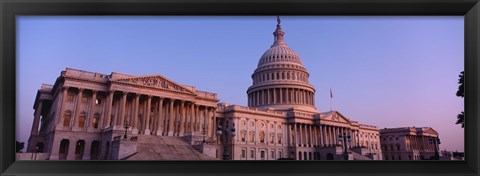 Framed Low angle view of a government building, Capitol Building, Washington DC, USA Print