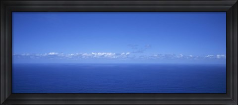 Framed Panoramic view of the seascape, Boaventura, Sao Vicente, Madeira, Portugal Print